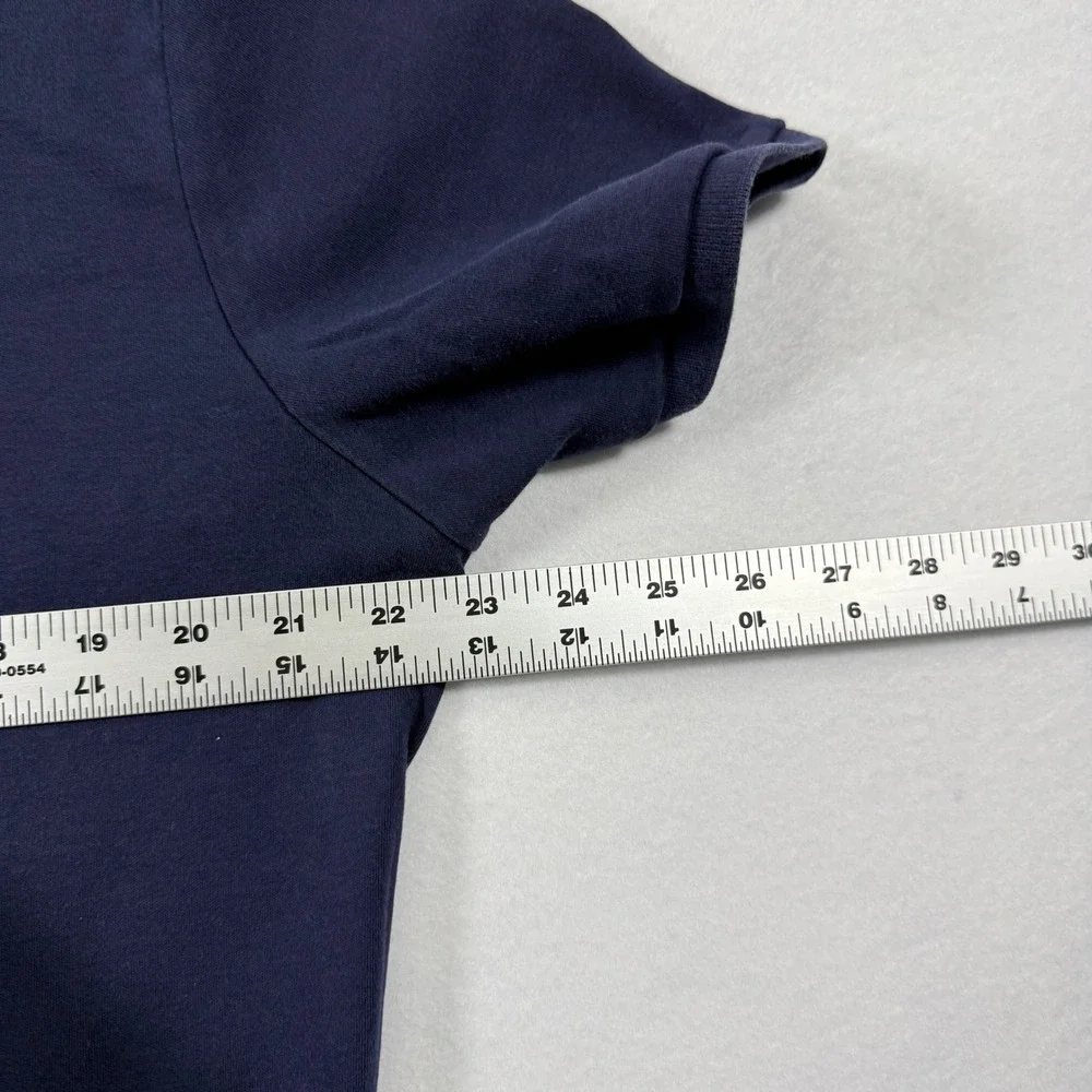 Vintage 90s Polo Ralph Lauren Mens Polo Shirt XL Custom Fit Iconic Navy Red Pony